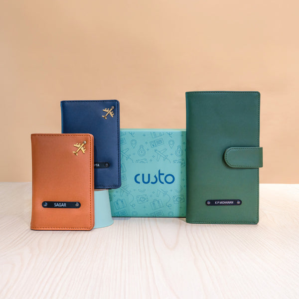 Travel Organizer and Passport Cover Combo