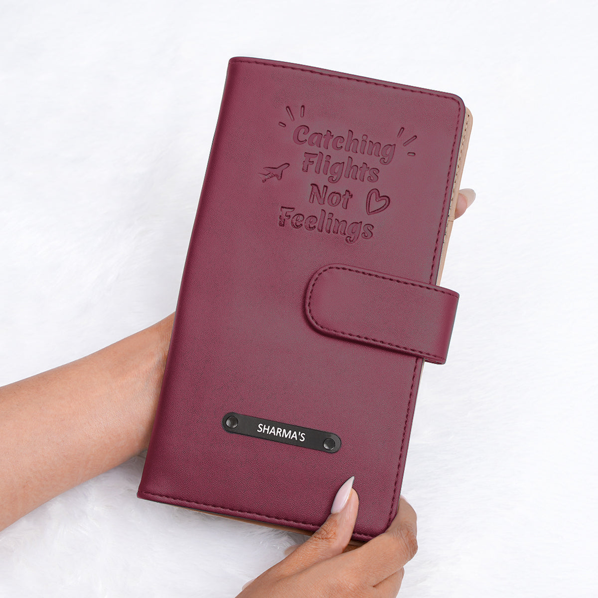 Family Passport Holder - Catching Flights Not Feelings