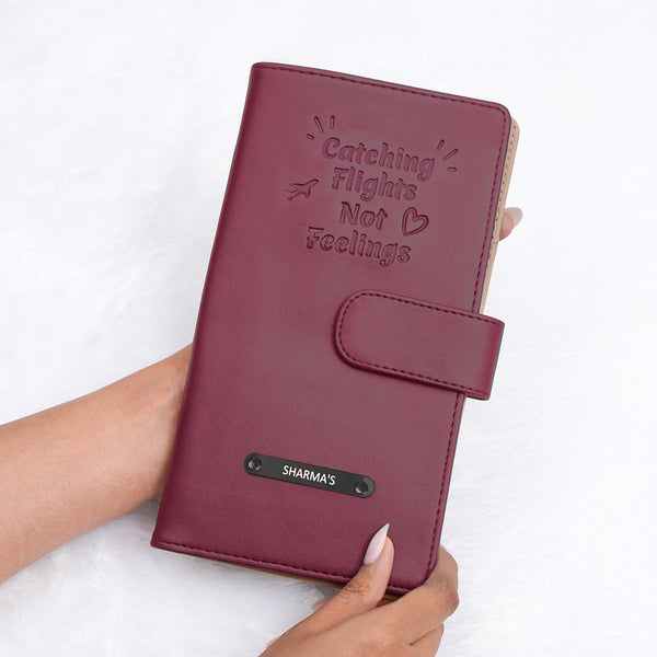 Family Passport Holder - Catching Flights Not Feelings