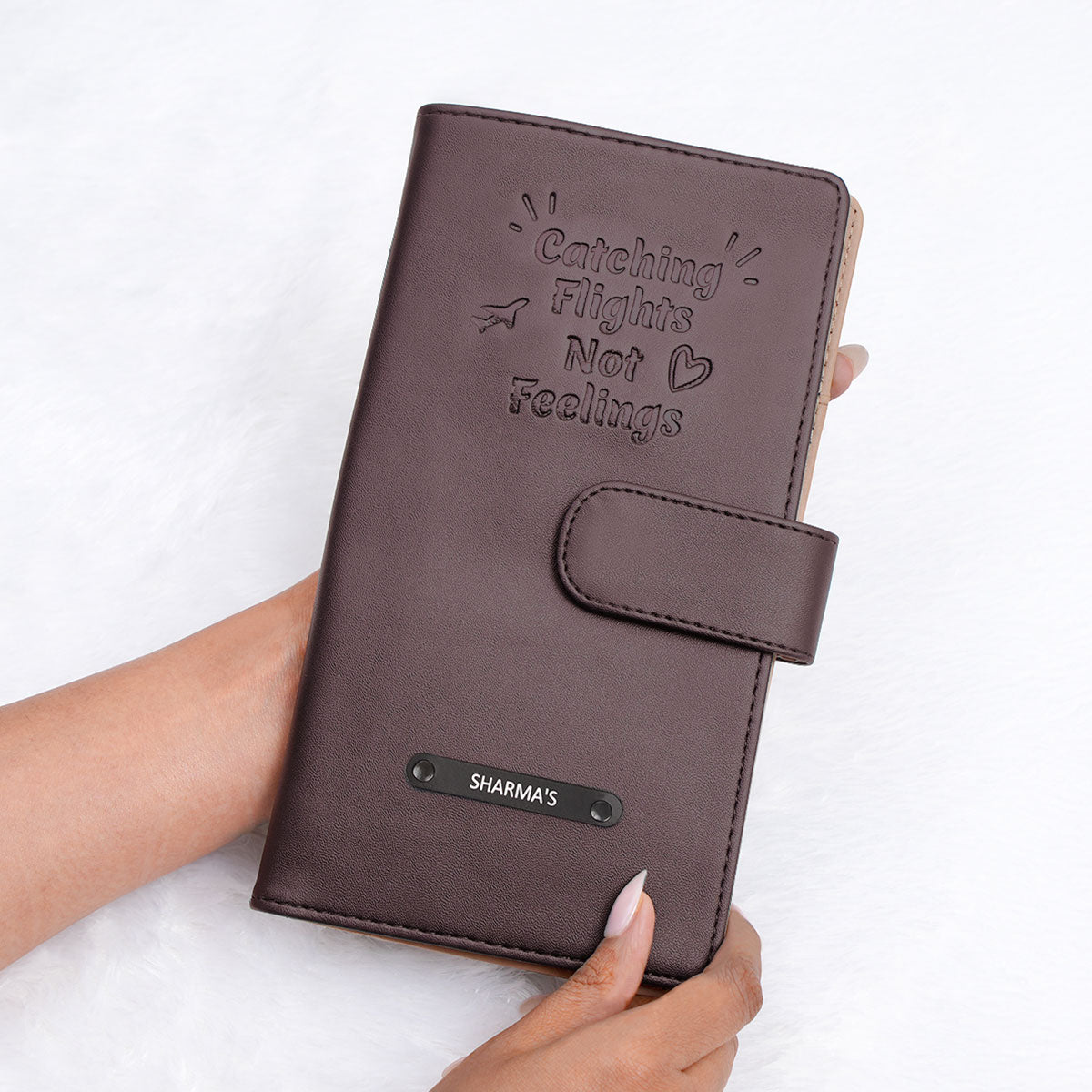 Family Passport Holder - Catching Flights Not Feelings