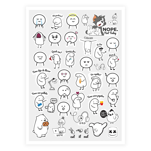 Sticker pack of 3 - Mood