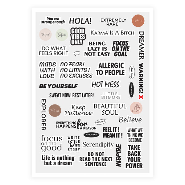 Sticker pack of 3 - Quotes