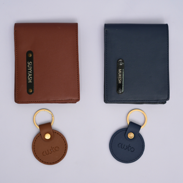 Men's Wallet & Keychain combo