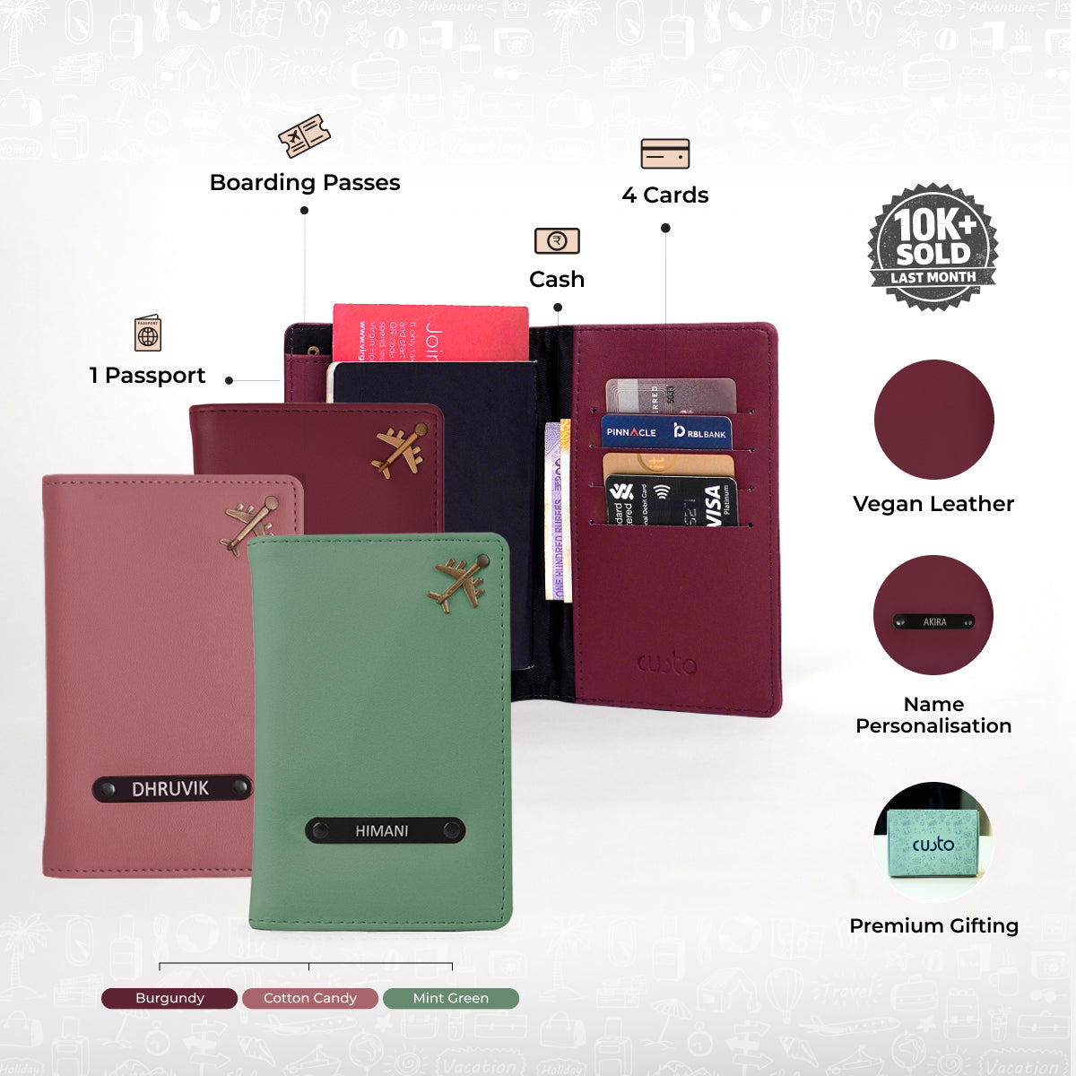 Passport Cover - Pack of 3