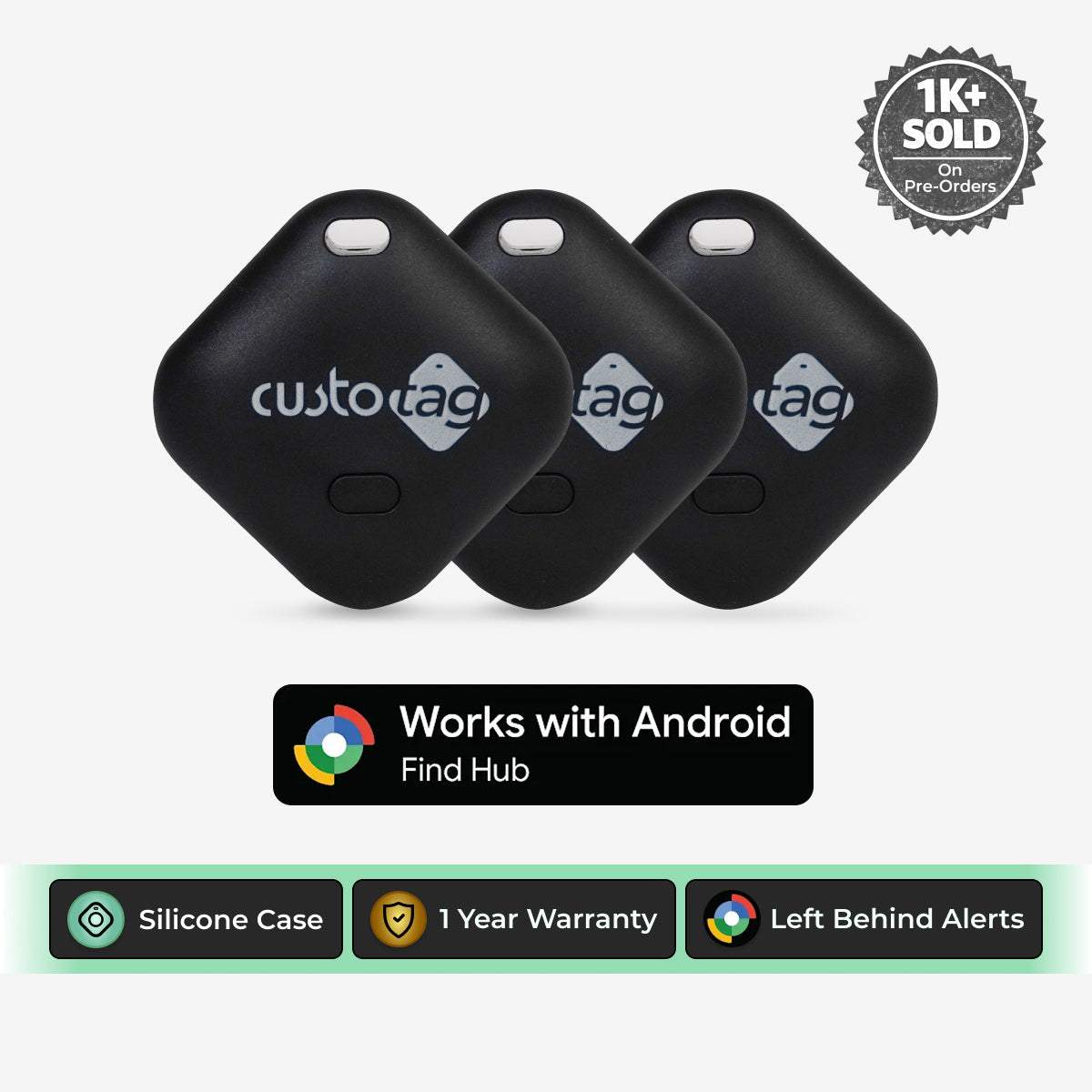 CustoTag for Android - Pack of 3