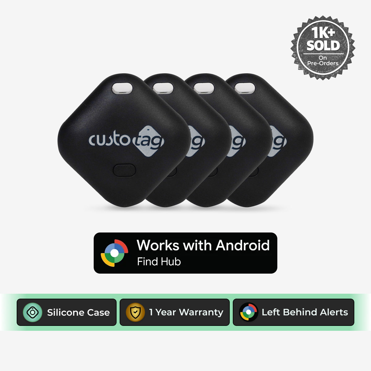 CustoTag for Android - Pack of 4