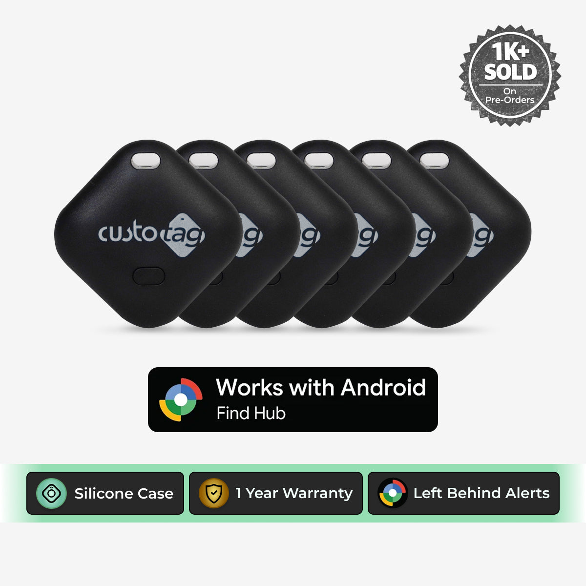 CustoTag for Android - Pack of 6