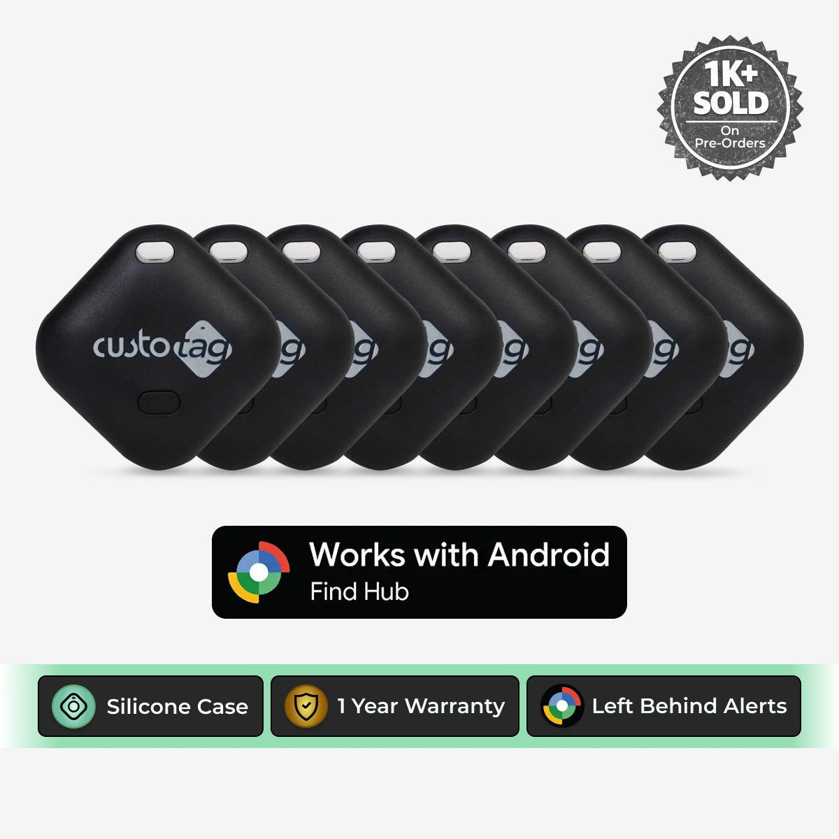 CustoTag for Android - Pack of 8