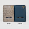 Passport Cover Pack of 2 in Silver Python and Prussian Blue | Custo