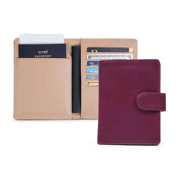 Passport Wallet - Cherry Wine