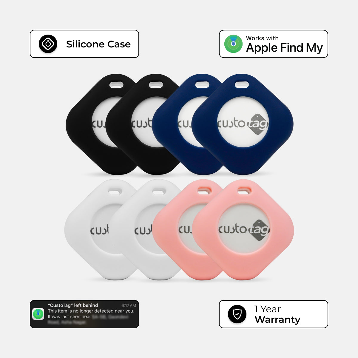 CustoTag - Pack of 8