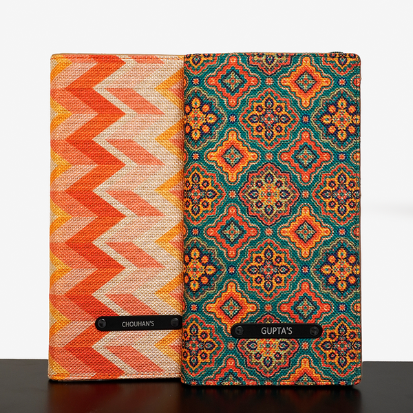 Family Passport Holder with Zipper - Pack of 2
