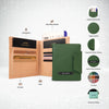 Dual Passport Holder Pack of 3 in Avocado Green | Custo