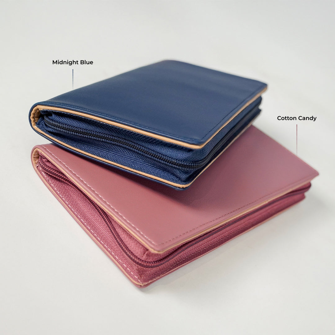 Family Passport Holder with Zipper - Pack of 2