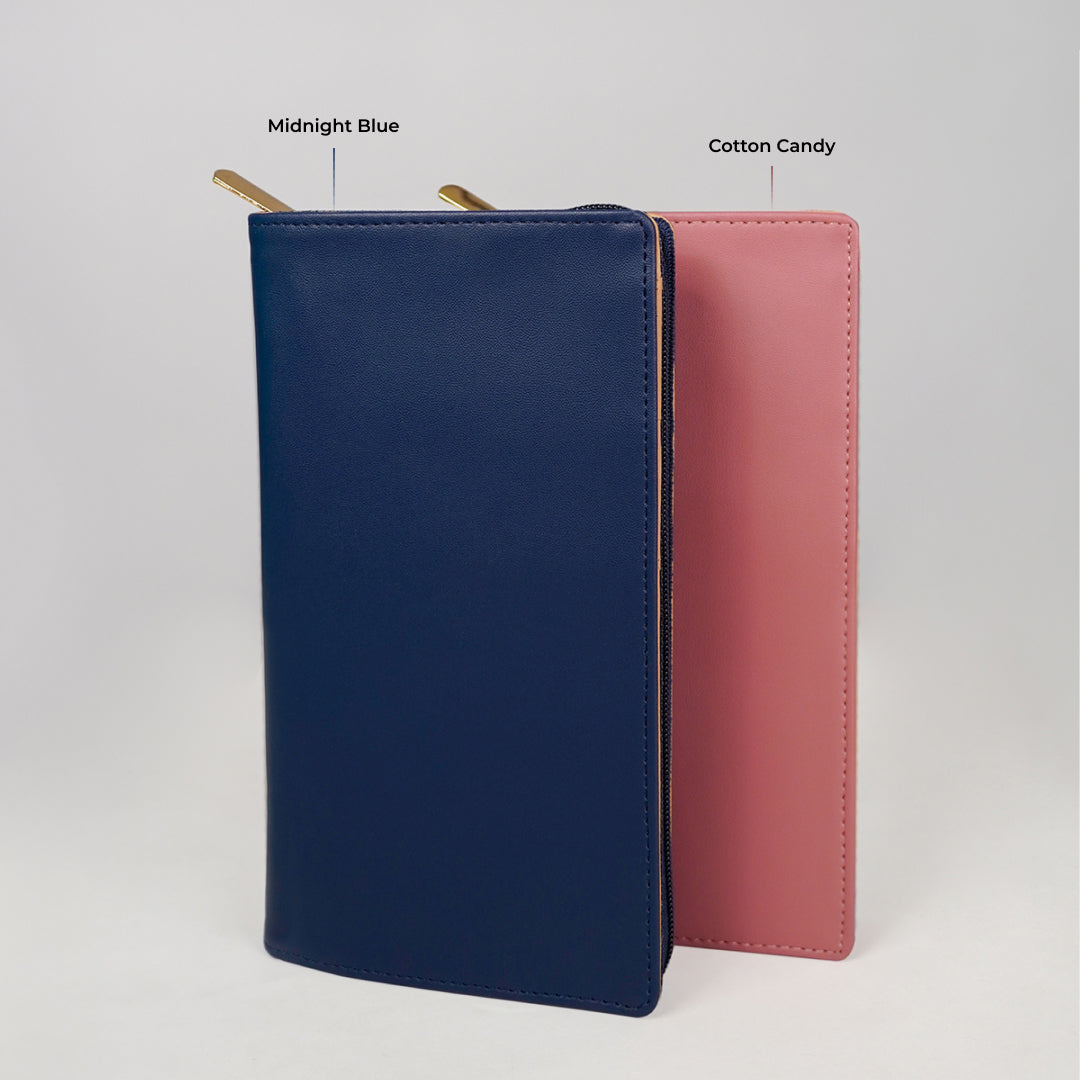 Family Passport Holder with Zipper - Pack of 2