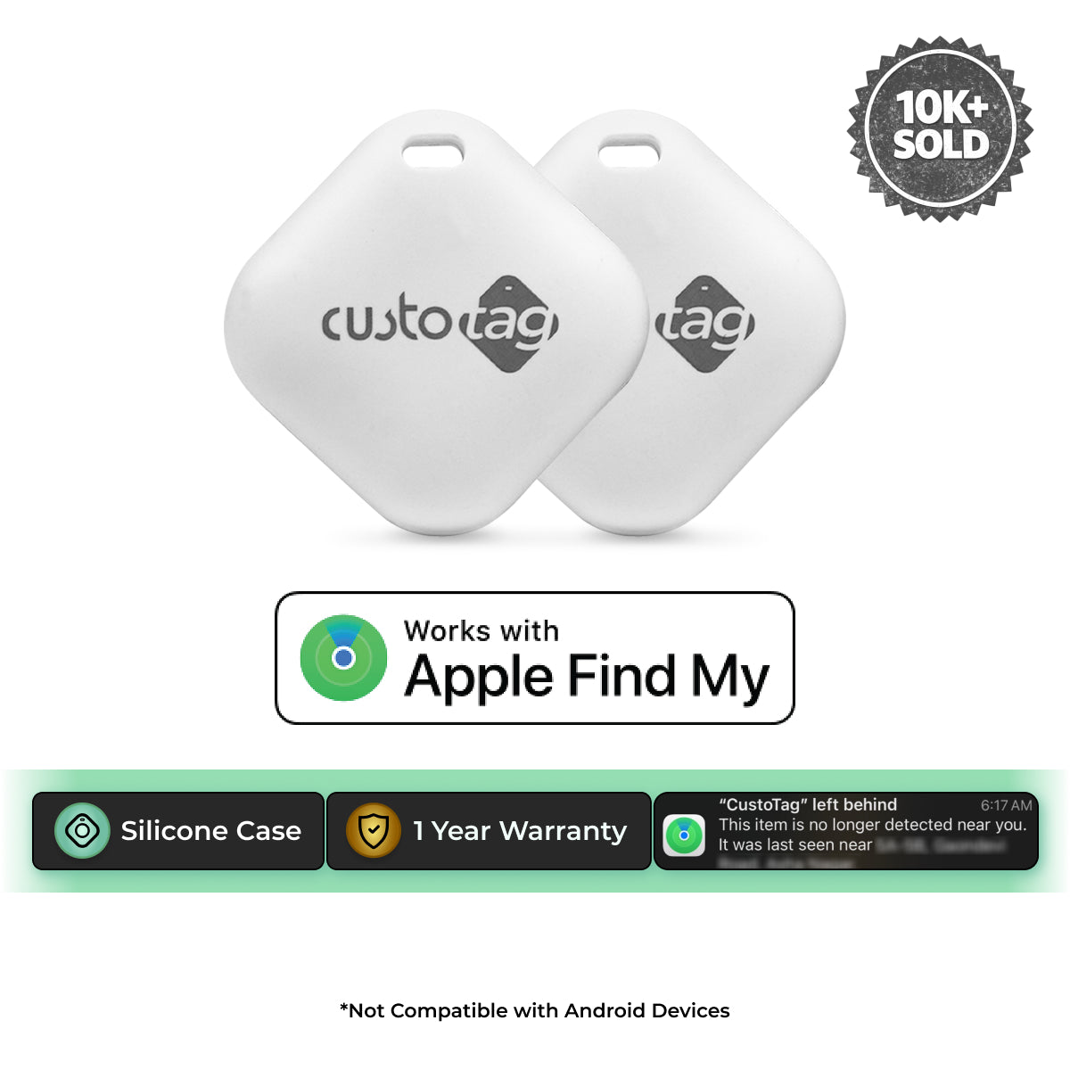 CustoTag - Pack of 2