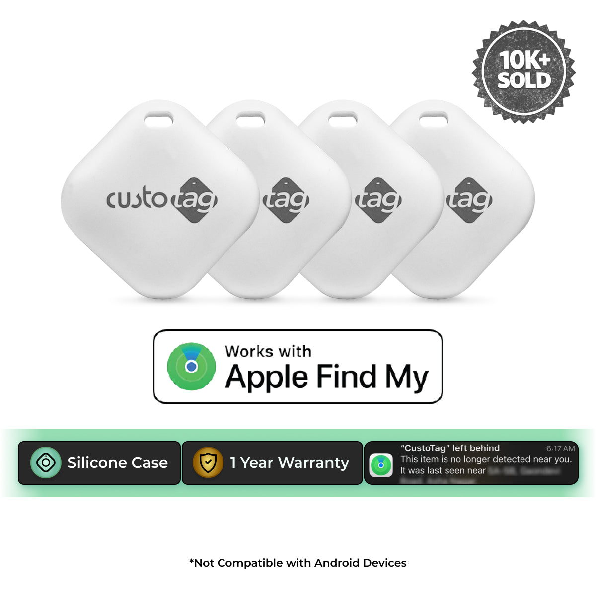 CustoTag - Pack of 4