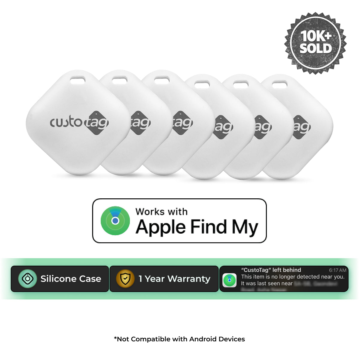 CustoTag - Pack of 6