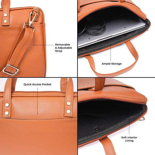 Aero Laptop Bag - Walnut Brown