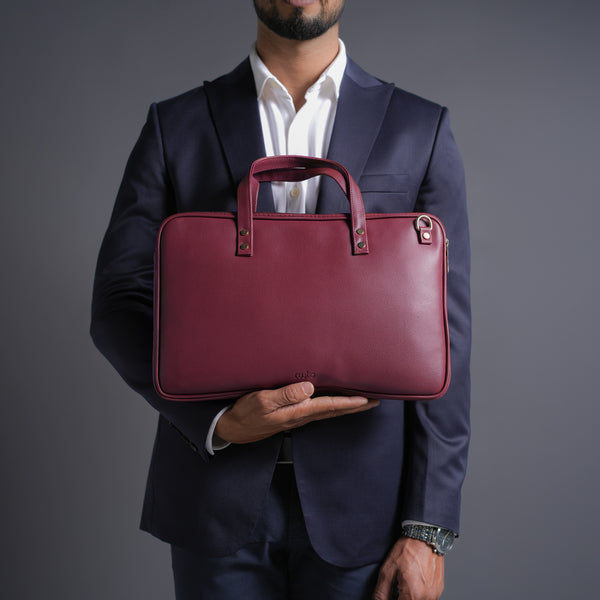 Aero Laptop Bag - Burgundy