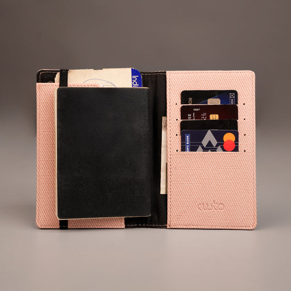 Passport Cover - Denim Blush