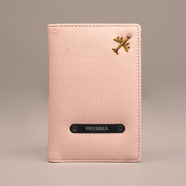 Passport Cover - Denim Blush