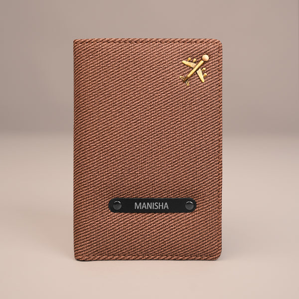 Passport Cover- Denim Mocha