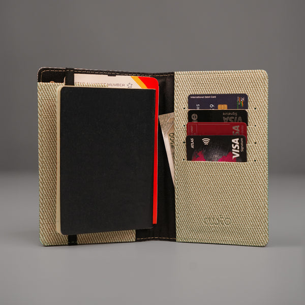 Passport Cover- Denim Sand