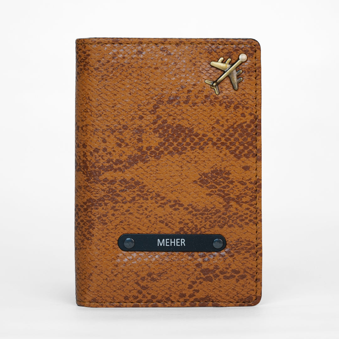 Passport Cover Pack of 1 in Desert Snake | Custo