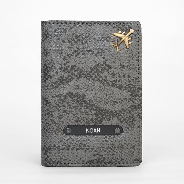 Passport Cover Pack of 1 in Stone Scale | Custo
