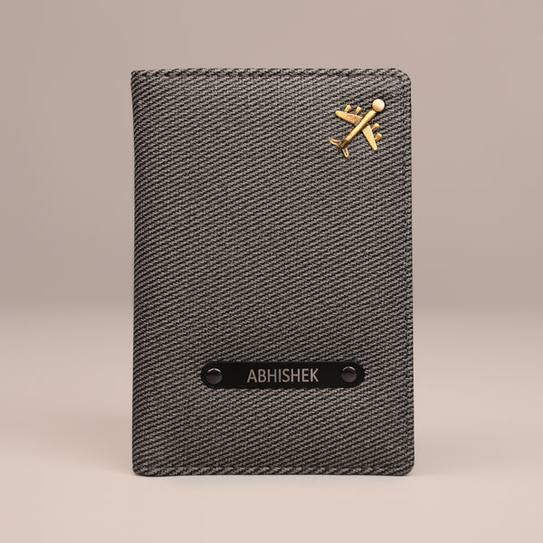 Passport Cover- Denim Grey