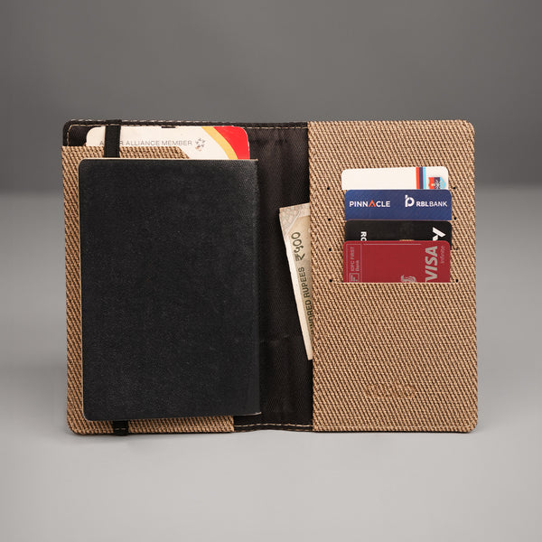 Passport Cover- Denim Mud