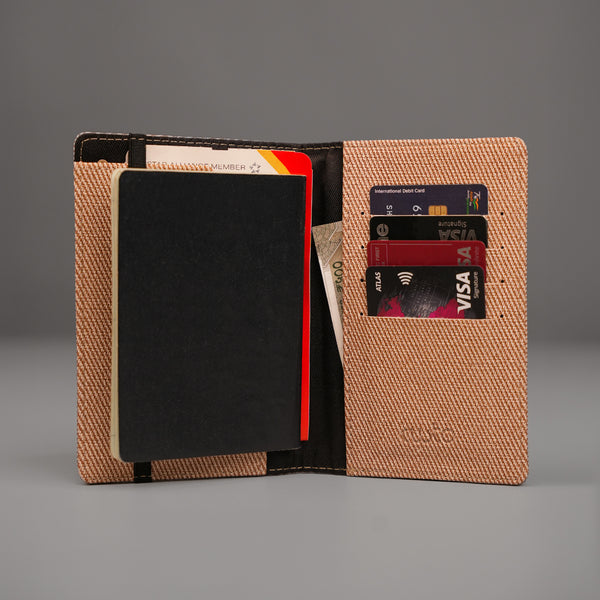 Passport Cover- Denim Sand