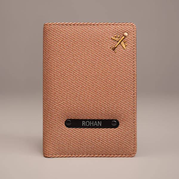Passport Cover- Denim Sand