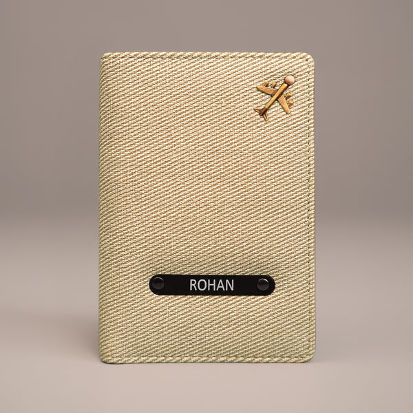 Passport Cover- Denim Sand