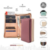 Family Passport Holder with Zipper - Pack of 2