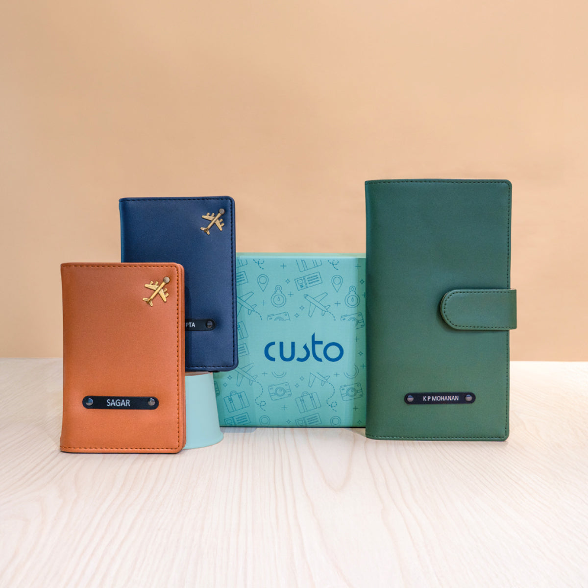 Travel Organizer and Passport Cover Combo