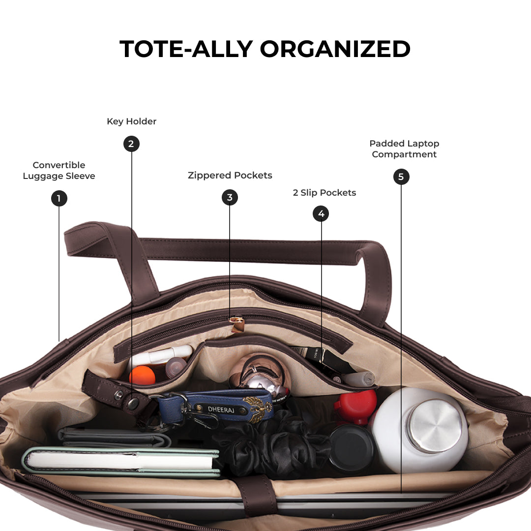 Travel Tote - Deep Brown