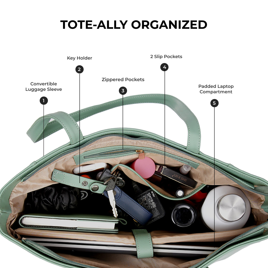 Travel Tote - Mint Green