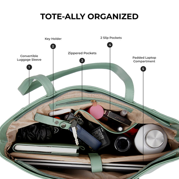 Travel Tote - Mint Green