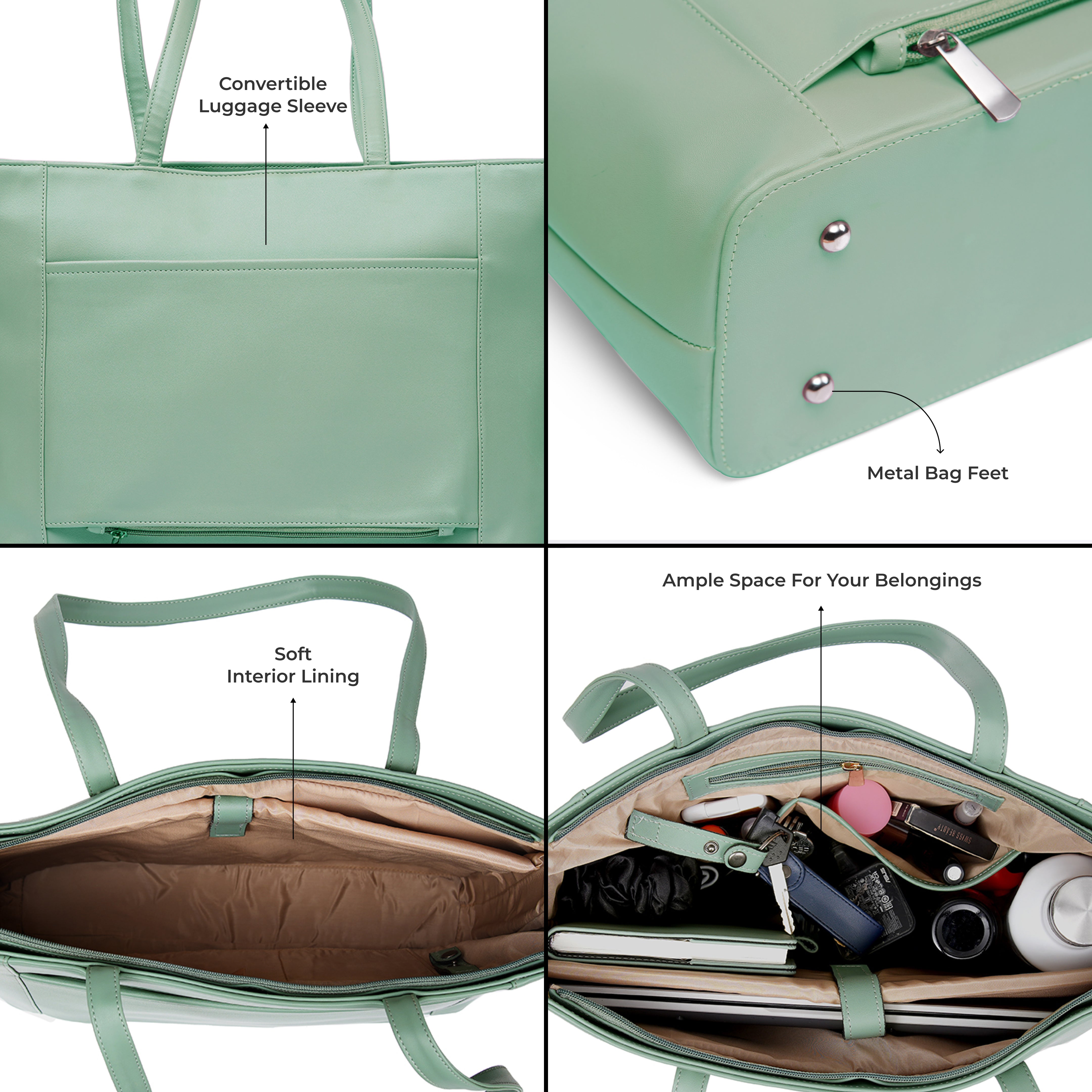 Travel Tote - Mint Green