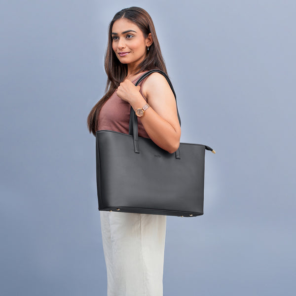 Travel Tote - Charcoal Black