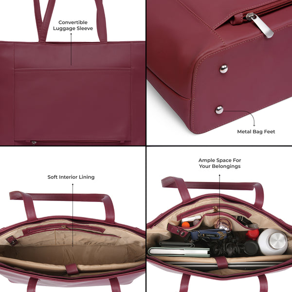 Travel Tote - Burgundy