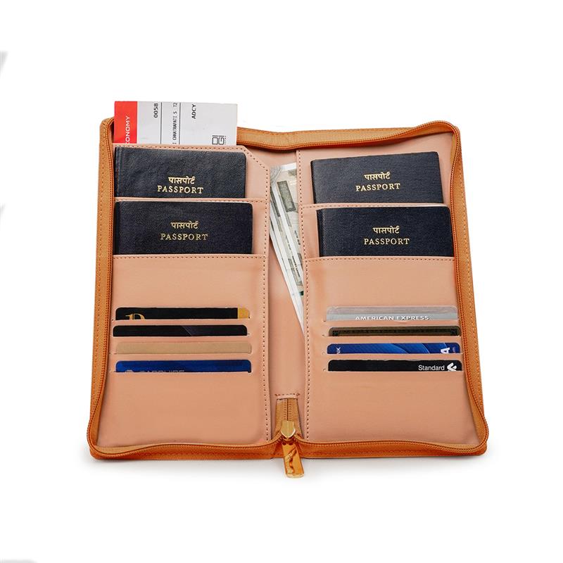 Family Passport Holder with Zipper